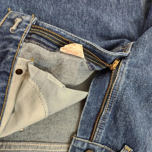 GWG Scrubbies Stonewash Finish Men's Blue Jeans Denim 34x32 - Picture 10 of 16